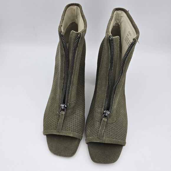 Sanctuary Ready Peep Toe Booties, Olive Oil (Green) Leather, Women's Size 9M - Picture 5 of 16